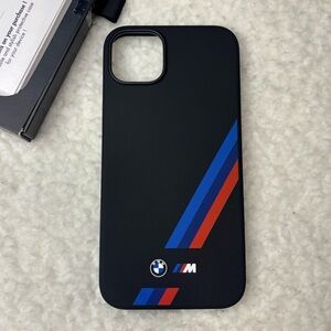 BMW M Black Liquid Silicone IPhone 14/15 Plus Case